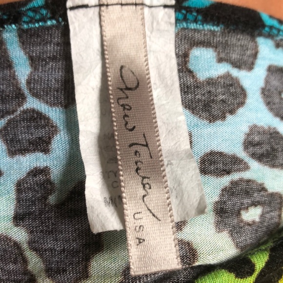 Colorful cheetah print crop top - Picture 4 of 5